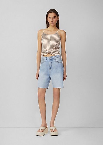 QS Jeansshorts Jeans-Hose MOM Jeans Mom / Relaxed Fit / High Rise günstig online kaufen