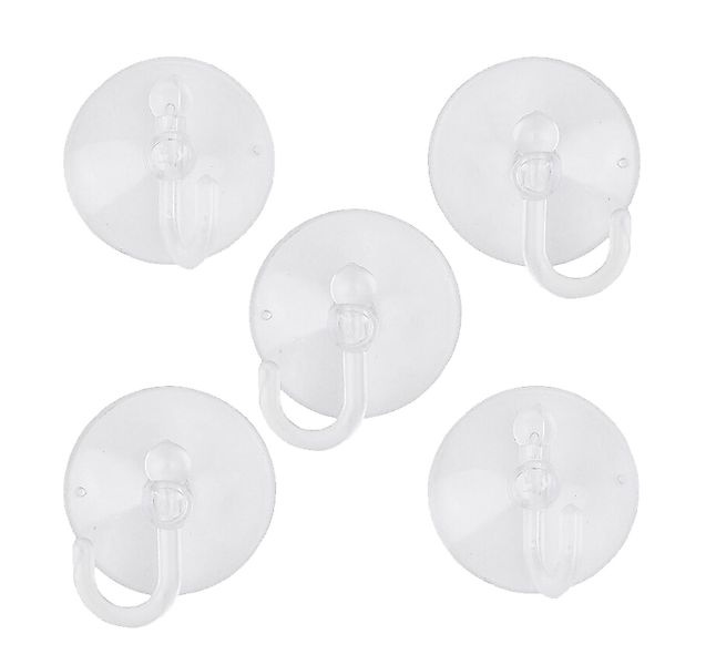 Reinex Handtuchhaken 5 SAUGHAKEN Ø3cm Haken mit Saugnapf Transparent Fenste günstig online kaufen