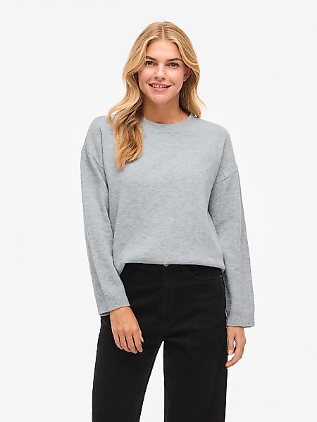 Vila Strickpullover "VILIGA L/S O-NECK KNIT TOP - NOOS" günstig online kaufen