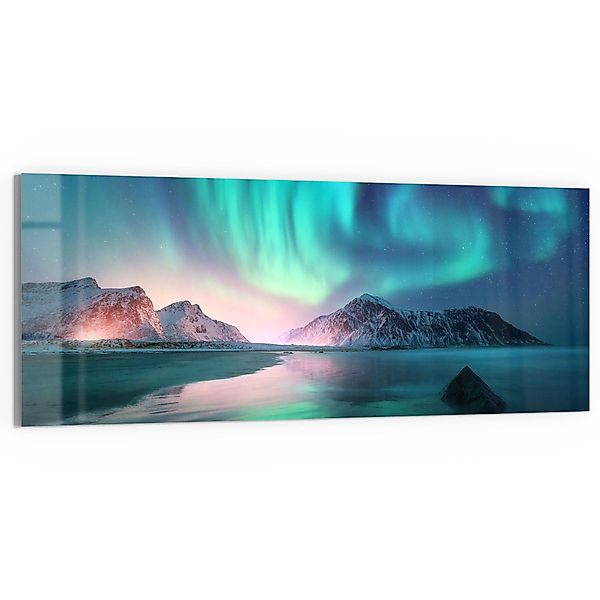 DEQORI Glasbild 'Das Nordlicht der Lofoten', günstig online kaufen