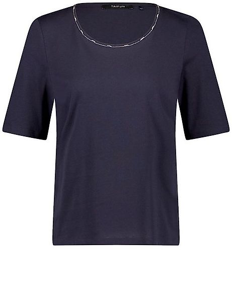 Taifun T-Shirt – Kurzarmshirt mit Schmuckkette günstig online kaufen