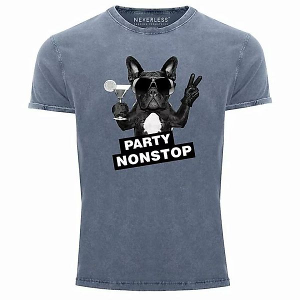 Neverless Print-Shirt Cooles Angesagtes Herren T-Shirt Vintage Shirt Party günstig online kaufen