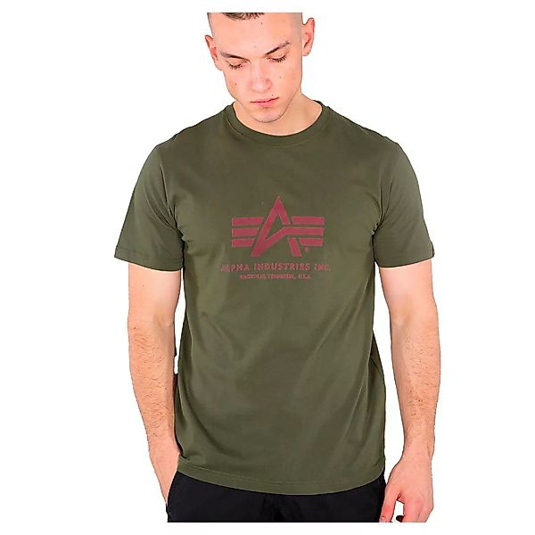 Alpha Industries Basic Kurzärmeliges T-shirt 3XL Dark Green günstig online kaufen