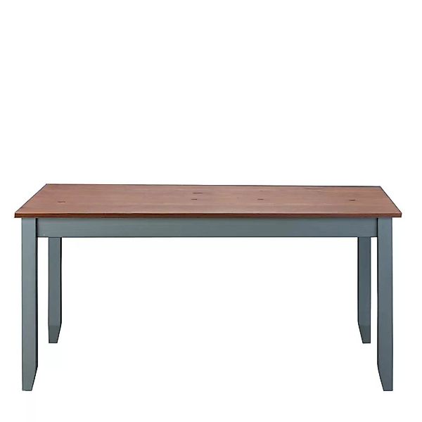 Zweifarbiger Holztisch in Grau Braun günstig online kaufen