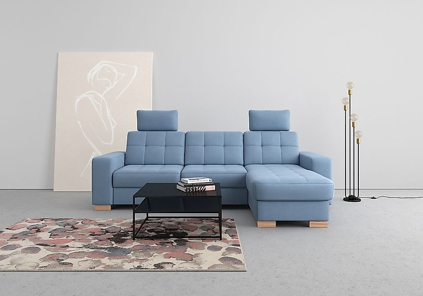 sit&more Ecksofa "Quincy L-Form" wahlweise mit Bettfunktion und Bettkasten günstig online kaufen