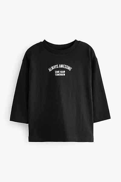 Next Langarmshirt Langarmshirt, Semi unifarben (1-tlg) günstig online kaufen