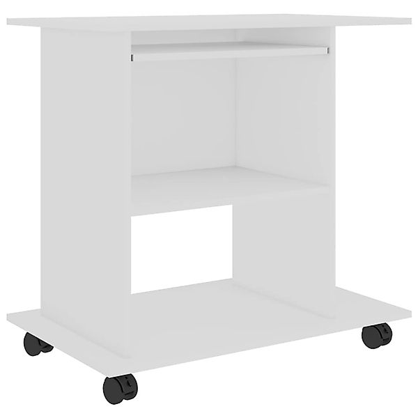 vidaXL Schreibtisch Weiß 80x50x75 cm Holzwerkstoff 802894 günstig online kaufen