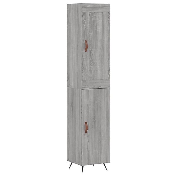 vidaXL Highboard Grau Sonoma 34,5x34x180 cm Holzwerkstoff 3200111 günstig online kaufen