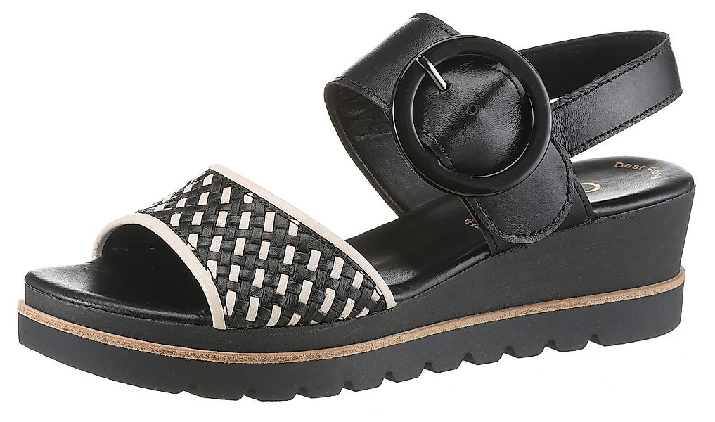 Gabor Keilsandalette, Sommerschuh, Riemchensandale mit Klett günstig online kaufen