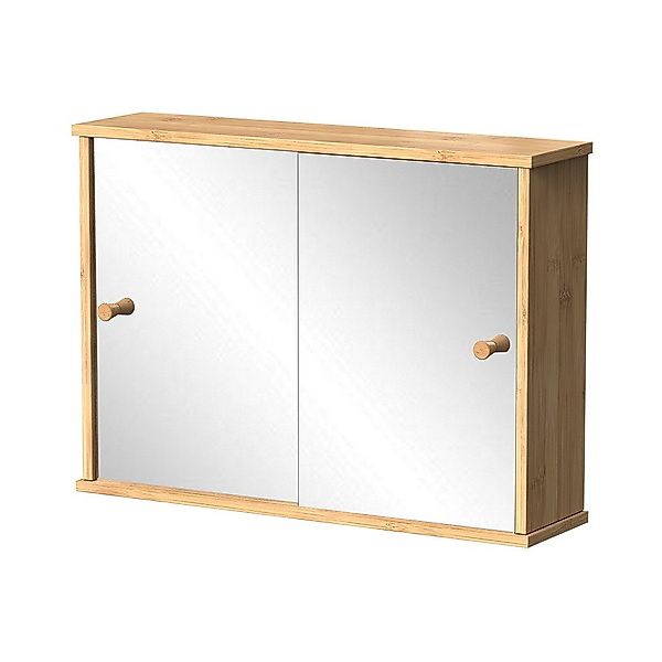Vicco Badezimmerspiegelschrank Mireo, Bambus, 55 x günstig online kaufen