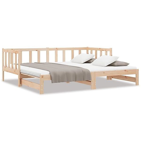 vidaXL Ausziehbett, Tagesbett Ausziehbar 90x190 cm Massivholz Kiefer günstig online kaufen
