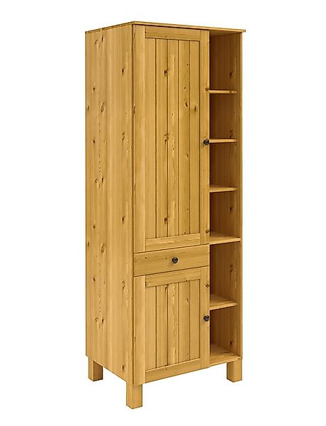 Home affaire Hochschrank Alby2 Mit Metallgriffen, Breite 75 cm günstig online kaufen