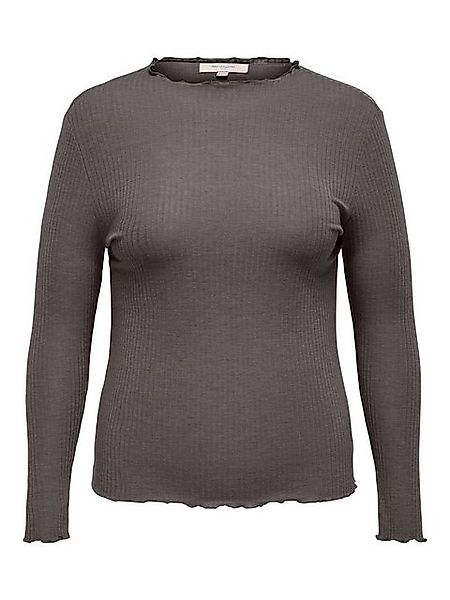 ONLY CARMAKOMA Strickpullover Gerippt Longsleeve Oberteil Basic CARALLY CAR günstig online kaufen