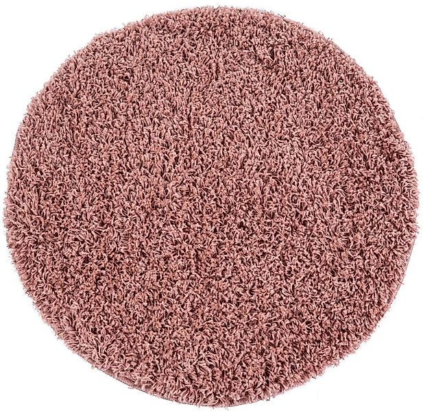Paco Home Hochflor-Teppich Twister 500, rund, Höhe: 44 mm, Uni Hochflor Sha günstig online kaufen