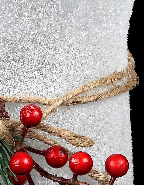 Ambiente Haus Teelichthalter "Xmas Glas mit Griff - Beeren, Weihnachtsdeko" günstig online kaufen