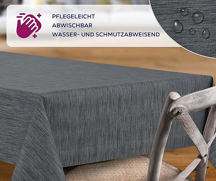 Beautex Tischdecke Wachstuchtischdecke rund oval eckig, günstig online kaufen