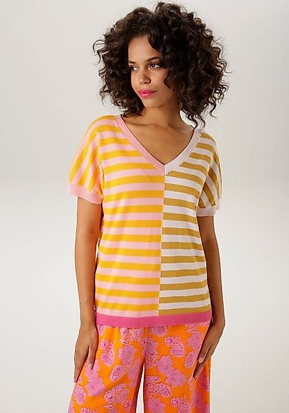 Aniston CASUAL Strickpullover im extravagantem Streifen-Dessin günstig online kaufen