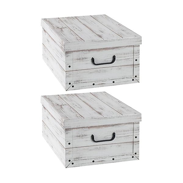 Home4You Aufbewahrungsbox 2er Set, B 51 günstig online kaufen