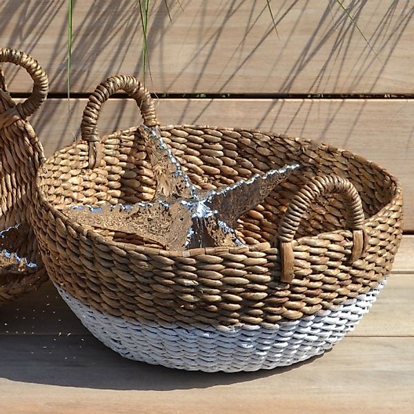 Korb Wasserhyazinthe mit Henkel – Aufbewahrungskorb mint S 35 x 24 cm günstig online kaufen