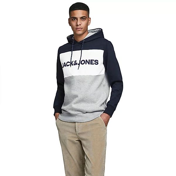 Jack & Jones Logo Blocking Kapuzenpullover XS günstig online kaufen