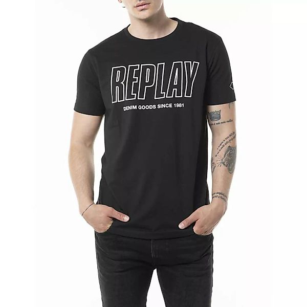 Replay M3395.000.2660 Kurzärmeliges T-shirt S Black günstig online kaufen