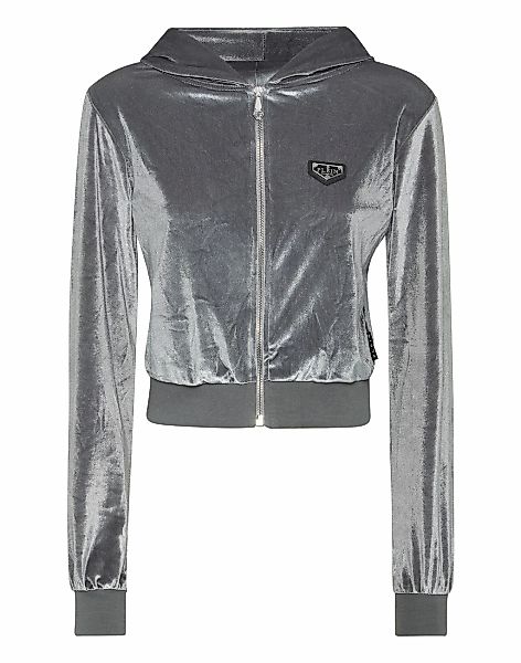 PHILIPP PLEIN Kapuzensweatjacke "Signature Mit Schmucksteinen" günstig online kaufen