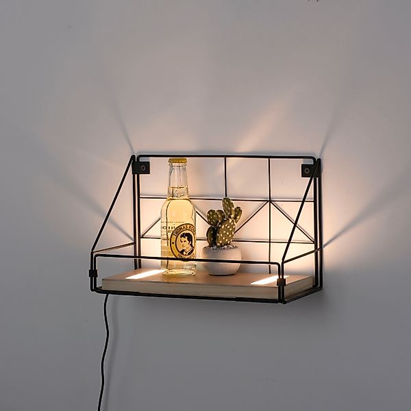 JUST LIGHT Wandleuchte »BOARD«, 1 flammig, Leuchtmittel LED-Board   LED fes günstig online kaufen