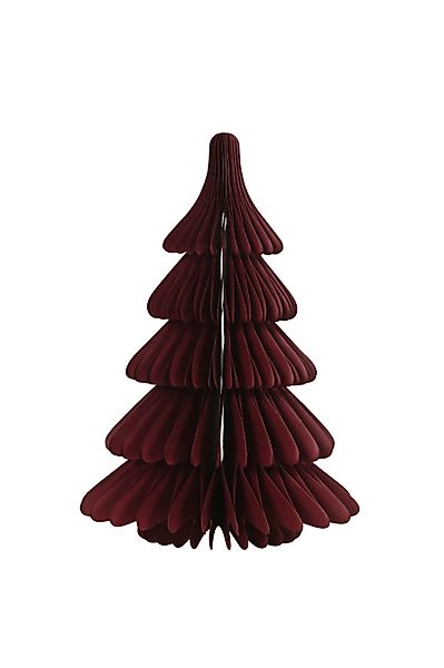 finehomegarden Dekofigur Weihnachtsschmuck Tanne Papier bordeaux günstig online kaufen
