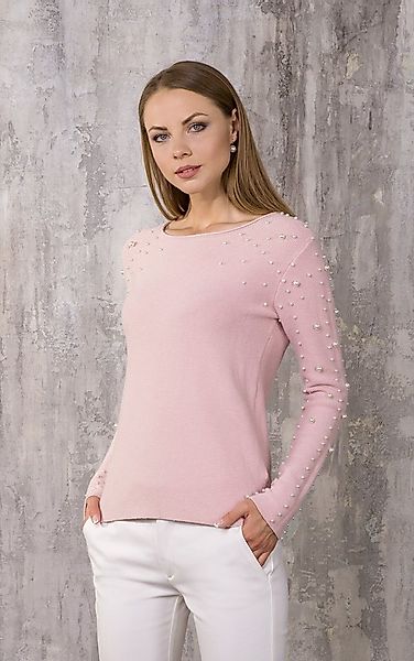 Passioni Strickpullover mit Perlendetail günstig online kaufen