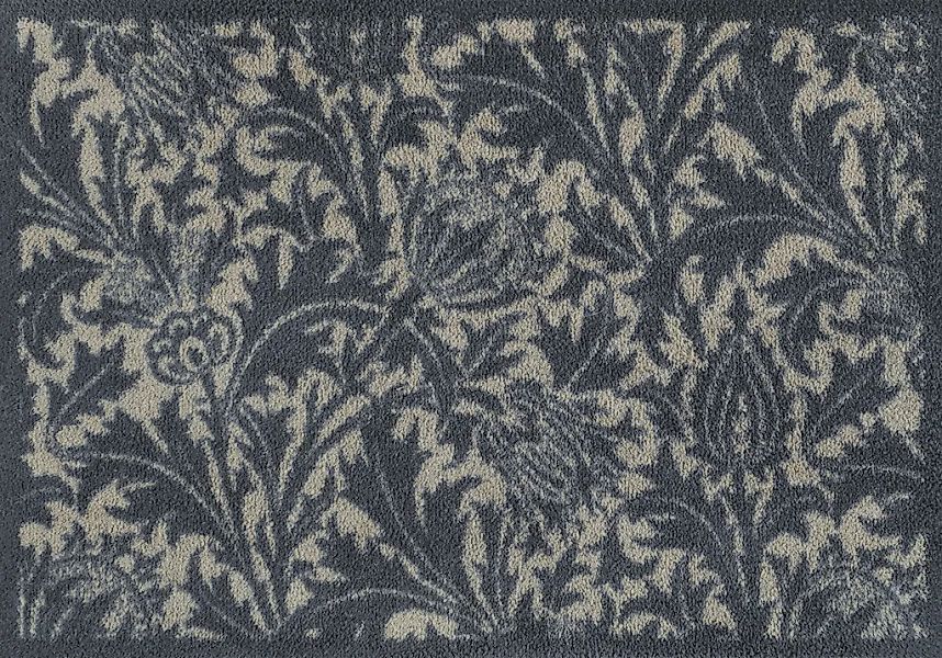 Turtle Mat Fußmatte "Thistle Blue & Gold" rechteckig 9 mm Höhe günstig online kaufen