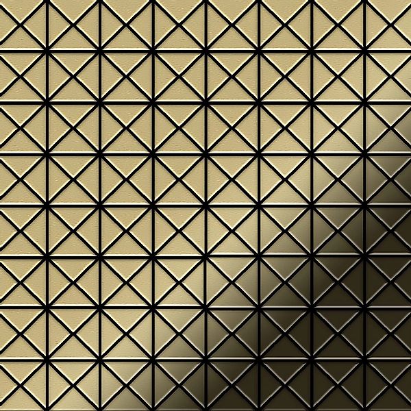 ALLOY Mosaik Fliese Massiv Metall Messing Gewalzt Gold 1,6mm Stark Deco-bm günstig online kaufen