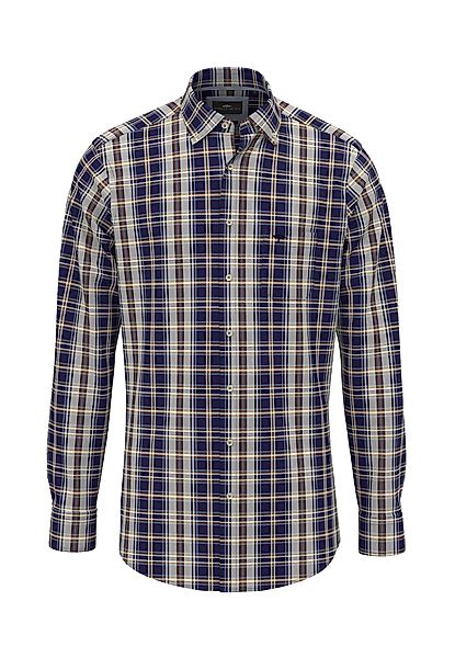 FYNCH-HATTON Karohemd mit Logo-Detail auf der günstig online kaufen