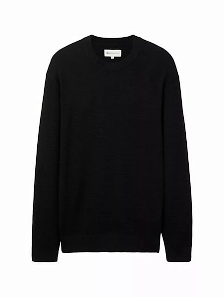 TOM TAILOR Denim Sweatshirt structured basic knit günstig online kaufen