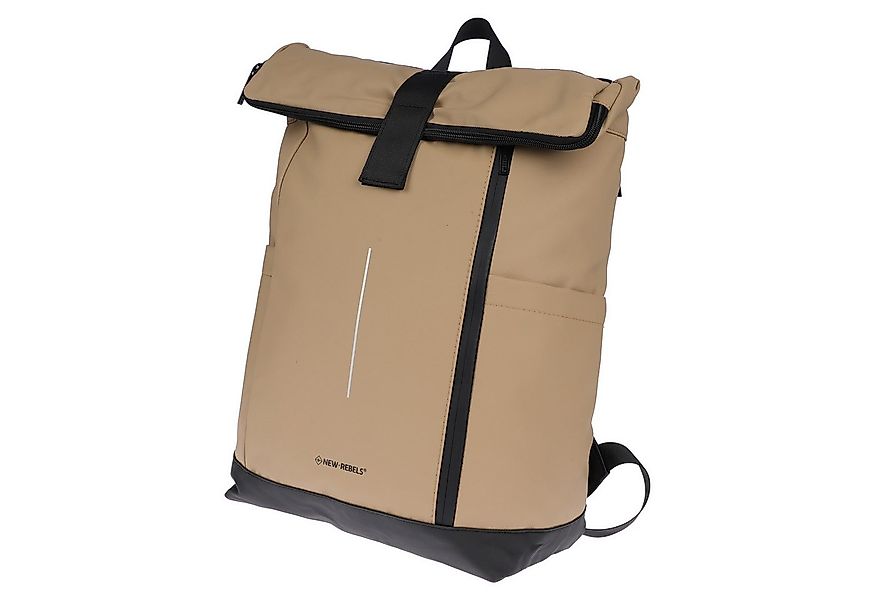 Christian Wippermann Cityrucksack Großer Roll up Rucksack Plane Fahrradruck günstig online kaufen