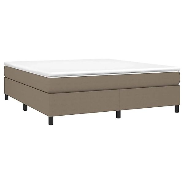 vidaXL Boxspringbett mit Matratze Taupe 180x200 cm Stoff 3144443 günstig online kaufen