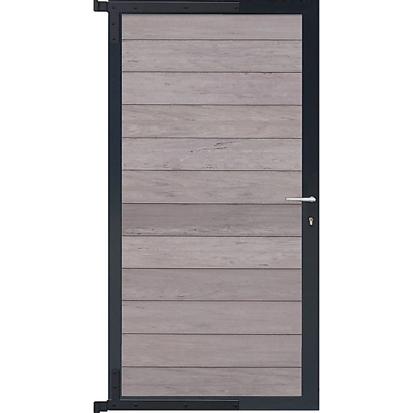 T & J Tor für Sichtschutzzaun Skär 90 cm x 175 cm Sand/ Anthrazit günstig online kaufen