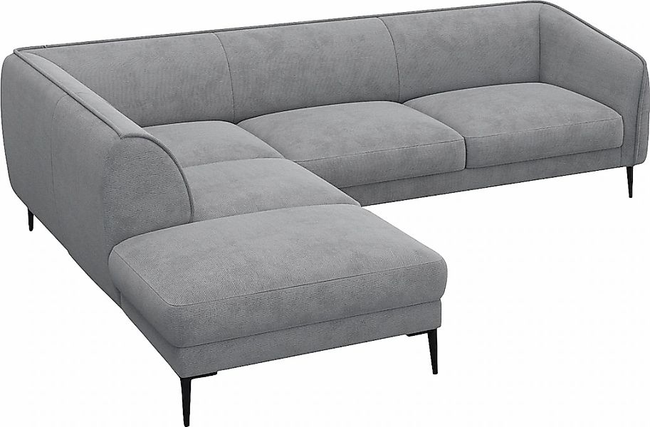 FLEXLUX Ecksofa "Belle Designsofa, L-Form, B/T 268/209 cm", Skandinavisches günstig online kaufen