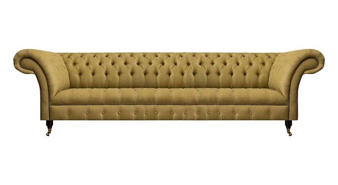 JVmoebel Chesterfield-Sofa Luxus Sofa Viersitzer Couch Chesterfield Textil günstig online kaufen