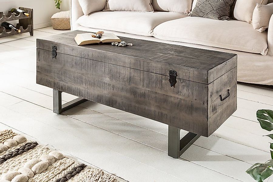 riess-ambiente Couchtisch FACTORY LOFT 115cm grau, günstig online kaufen