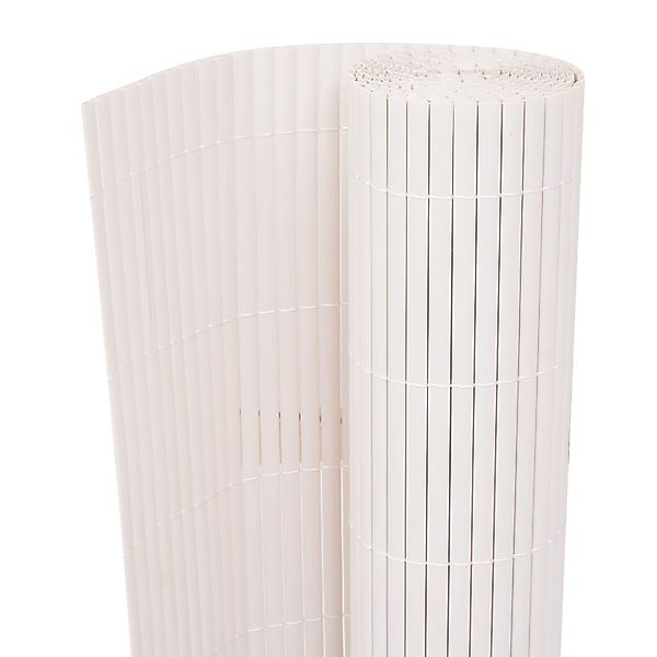 vidaXL Gartenzaun Doppelseitiges Gartenzaun PVC 150x500 günstig online kaufen