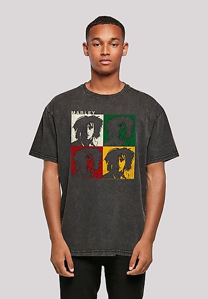 F4NT4STIC T-Shirt "Bob Marley Colour Blocks Two Sleeves Reggae Music" Premi günstig online kaufen