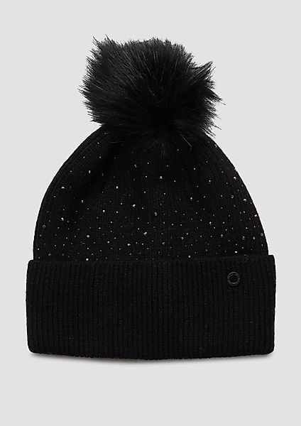 s.Oliver Strickmütze Mütze Strickmütze mit Schmucksteinen günstig online kaufen
