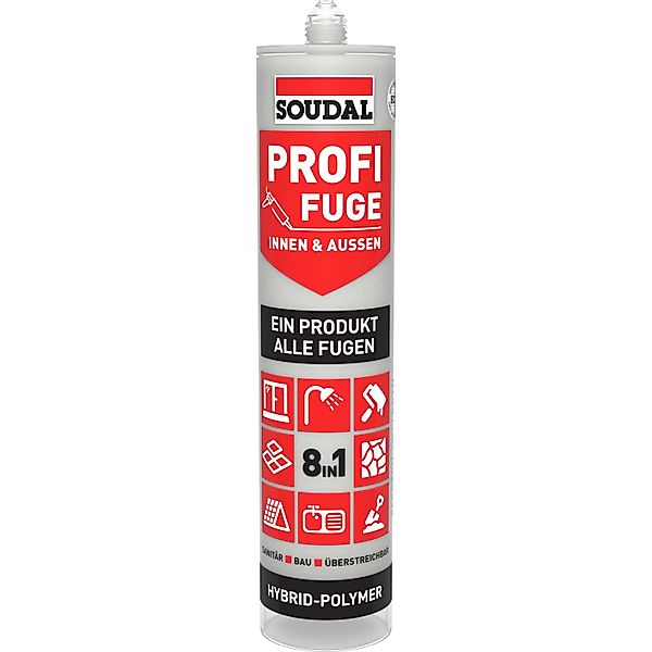 Soudal Dichtstoff Profi-Fuge 8-in-1 Hellgrau 280 ml günstig online kaufen