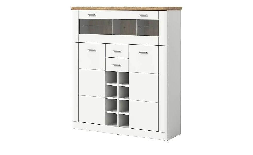 Barschrank  Accadia ¦ weiß ¦ Maße (cm): B: 124 H: 140 T: 37.0 Kommoden & Si günstig online kaufen