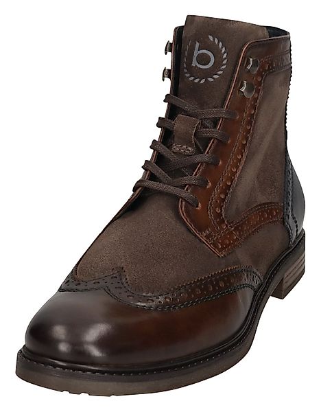 bugatti Schnürboots Stiefel, Anzugschuh, Boots mit eleganter Flügelkappe günstig online kaufen