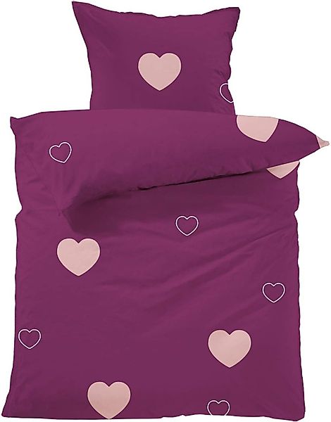Lavea Bettwäsche Herzen, Set aus 1x günstig online kaufen