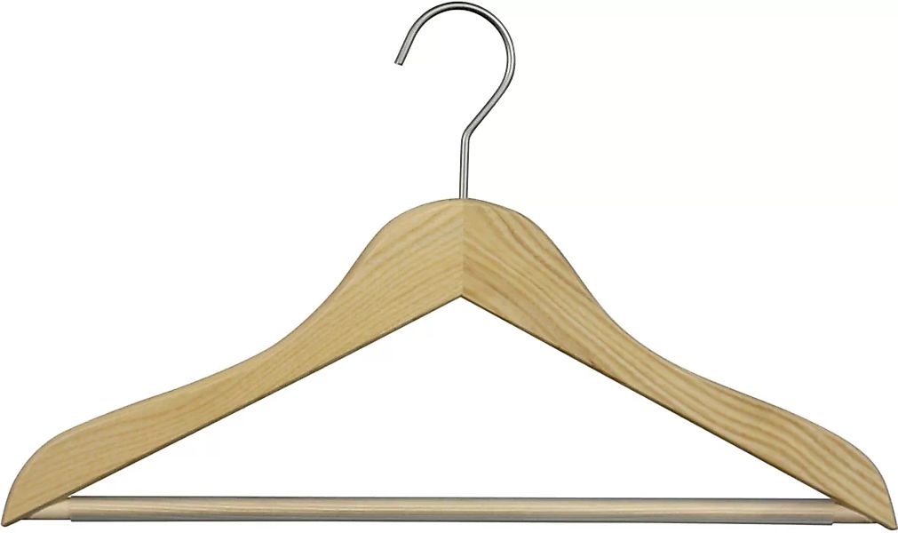 MAWA Kleiderbügel "Classic 45/RFS", (Set, 5 tlg.), Holzbügel aus Eschenholz günstig online kaufen