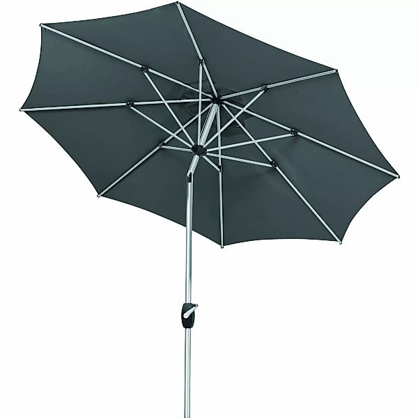 Schneider Marktschirm Venedig Ø 270 cm Anthrazit mit Kurbelmechanik günstig online kaufen
