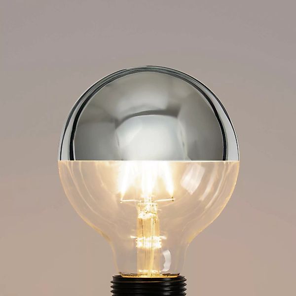 E27 3,8W LED-Kopfspiegellampe G95, 2700K silber günstig online kaufen