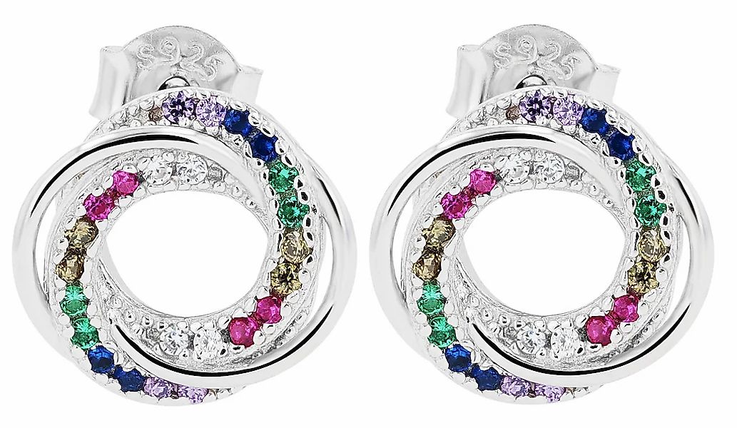 Adelia´s Paar Ohrhänger "Damen Ohrringe – Ohrstecker aus 925 Silber mit Zir günstig online kaufen